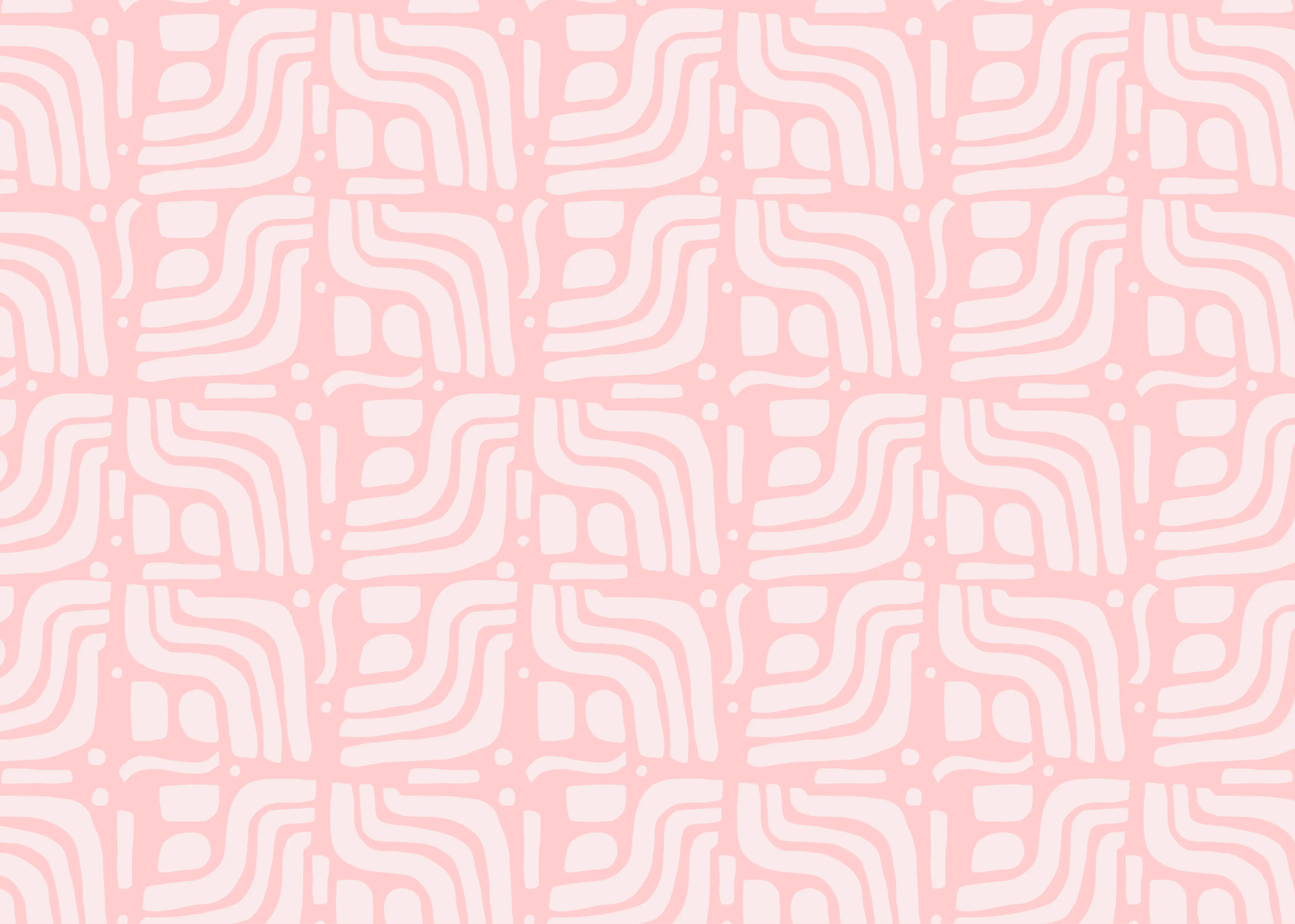 minimal pink pattern on a light pink background, a soft I Feel Pretty branding element.