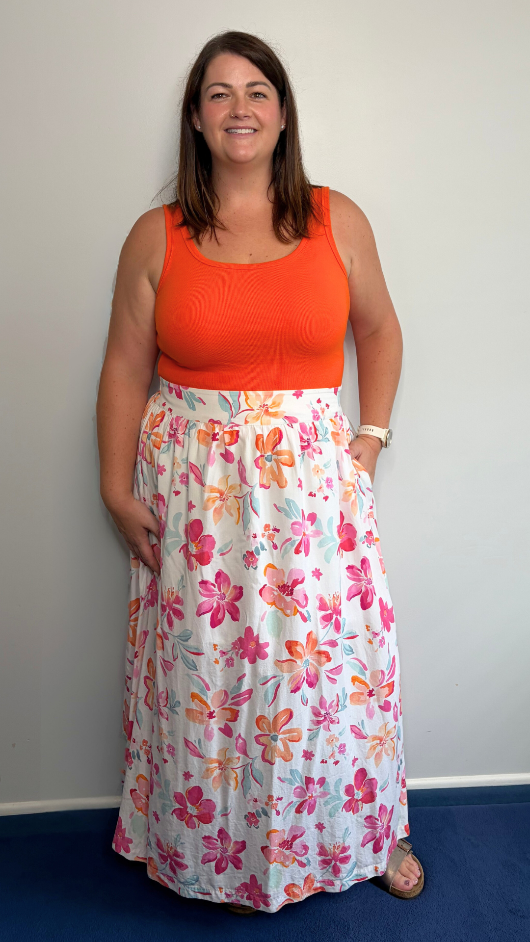 Rach Rib Tank - Orange